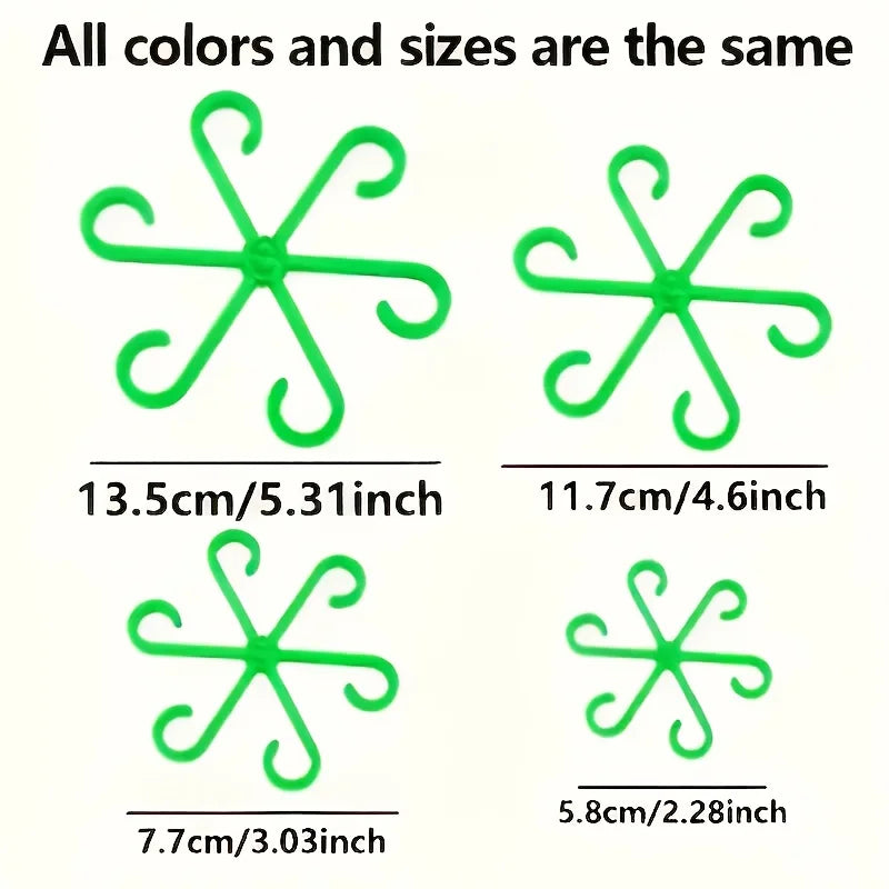 Transparent Plant Support Stakes U-shaped Foldable Garden Bamboo
