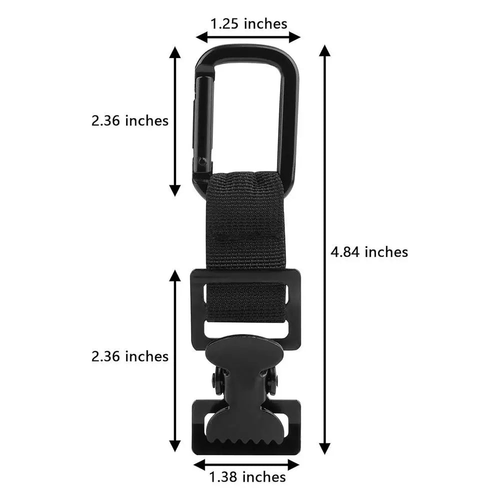 Heavy-Duty Serrated Glove Clip & Belt Hanger | Work & Golf