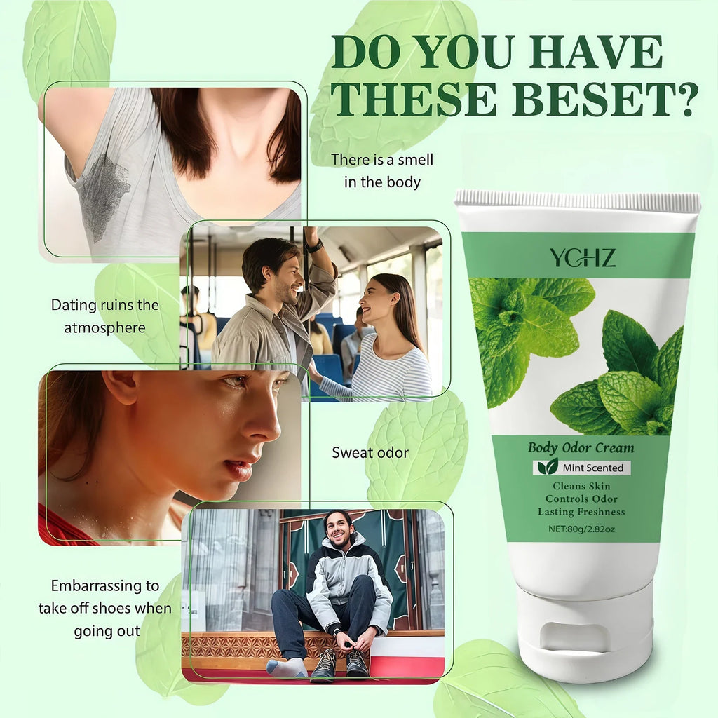 YCHZ Mint Full-Body Deodorant Cream | 72-Hour Freshness
