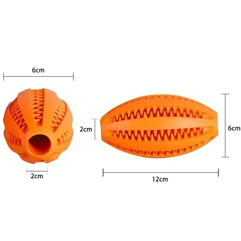 Natural Rubber Dog Chew Toy – Teeth Cleaning Snack Ball