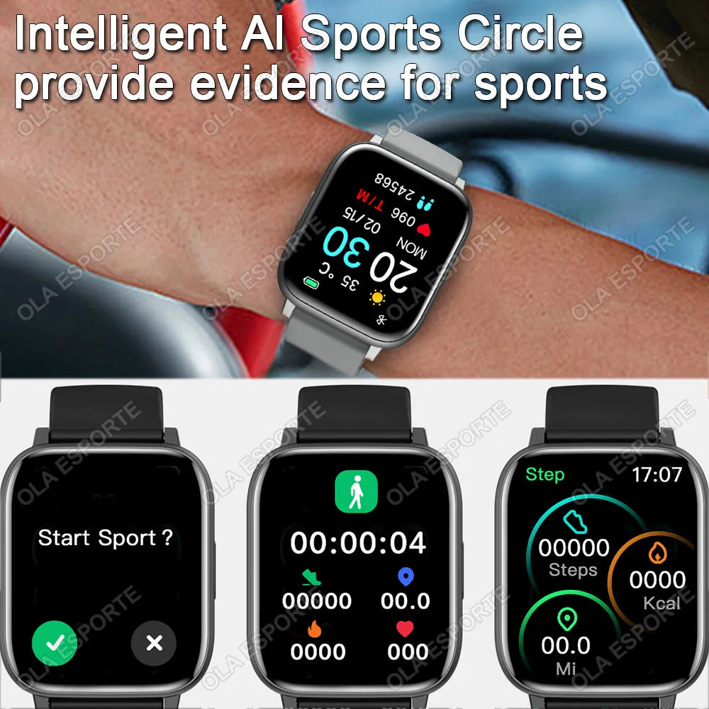 Ola Esporte 2025 Smart Watch | Bluetooth Call, Fitness Tracker