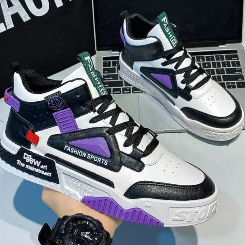 Men's High Top Sneakers – Lightweight Breathable Platform Shoes