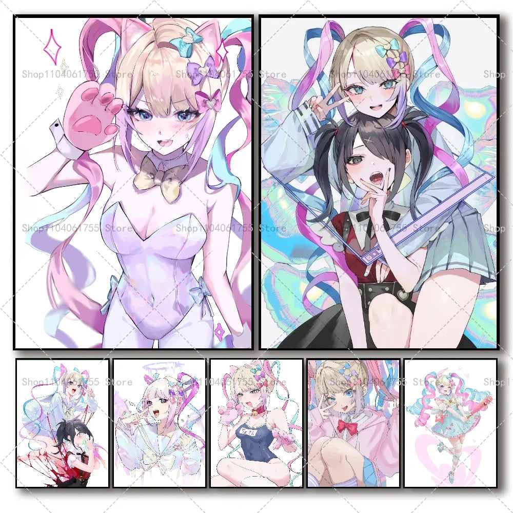 Needy Girl Overdose Game Poster – Waterproof Wall Sticker Art