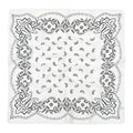 Y2K Cashew Flower Print Square Scarf – Hair Headband Accessory