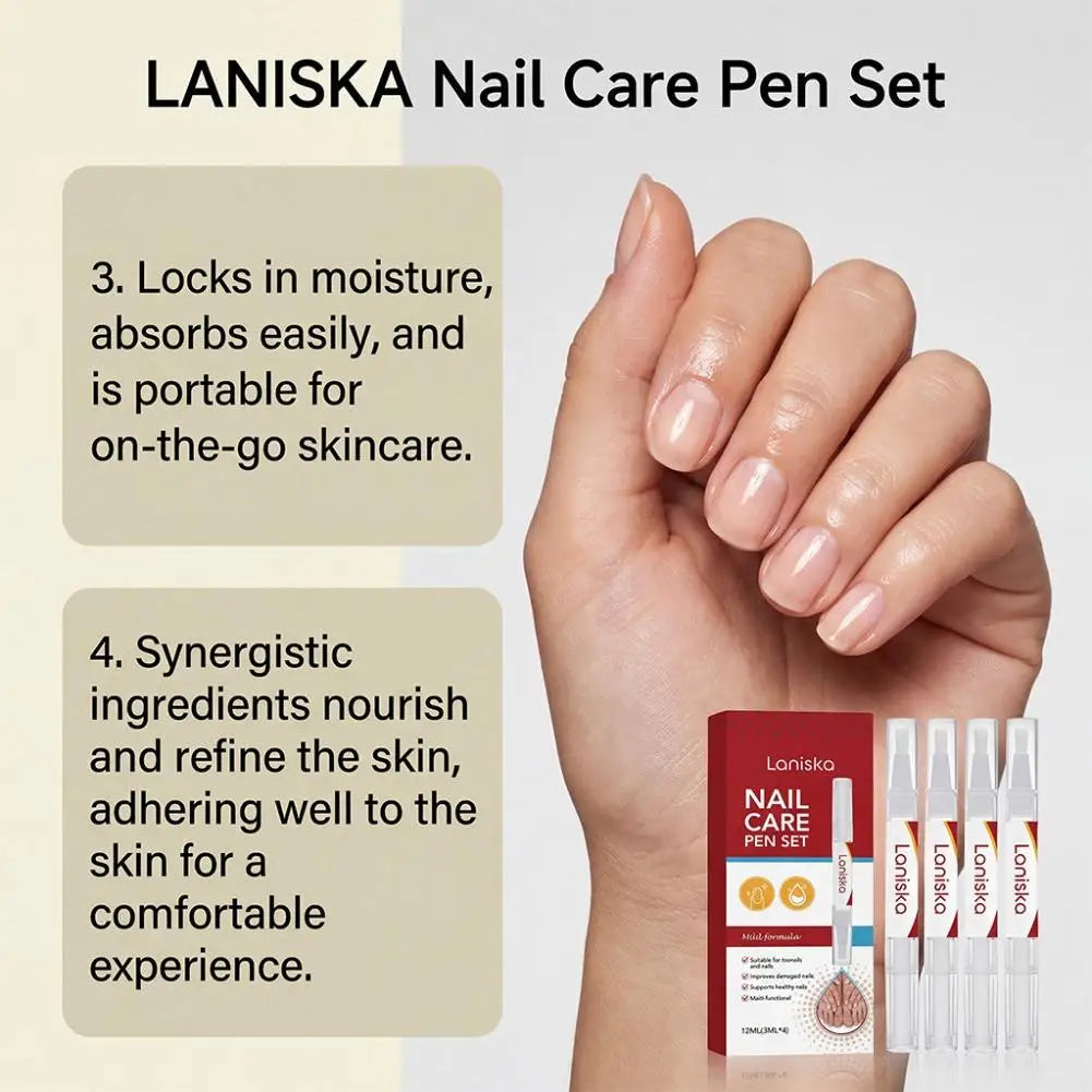 Nail Nourishing Oil Pen 4-Pack – Vitamin E Cuticle Treatment