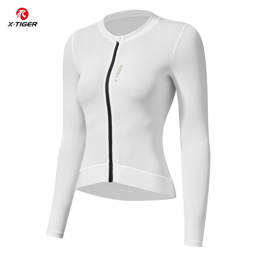 X-TIGER Women's Long Sleeve Cycling Jersey – UV & MTB