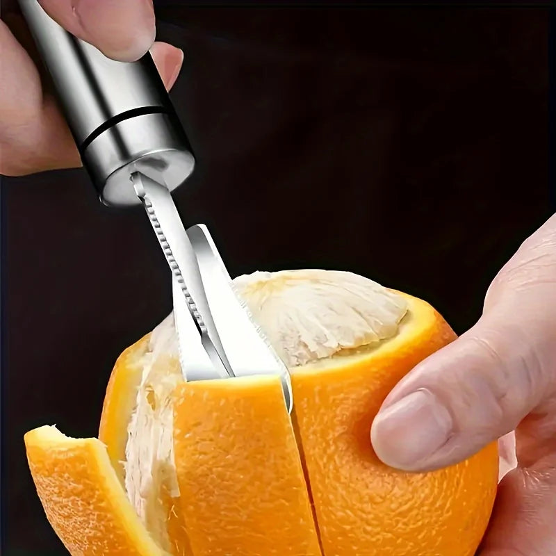Stainless Steel Citrus Orange Peeler with Handle | Kitchen Tool