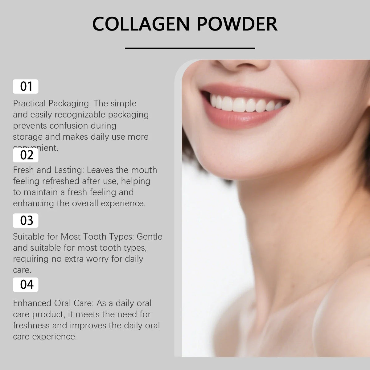 Collagen Brightening Tooth Powder | Whitening & Fresh Breath