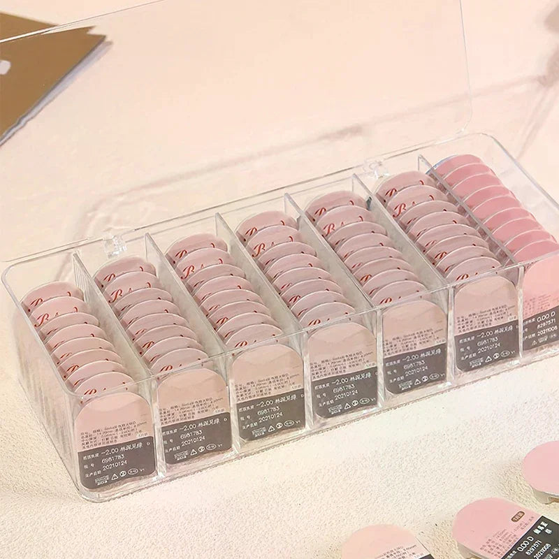Dustproof Contacts Storage Box Transparent Cover Disposable Contact
