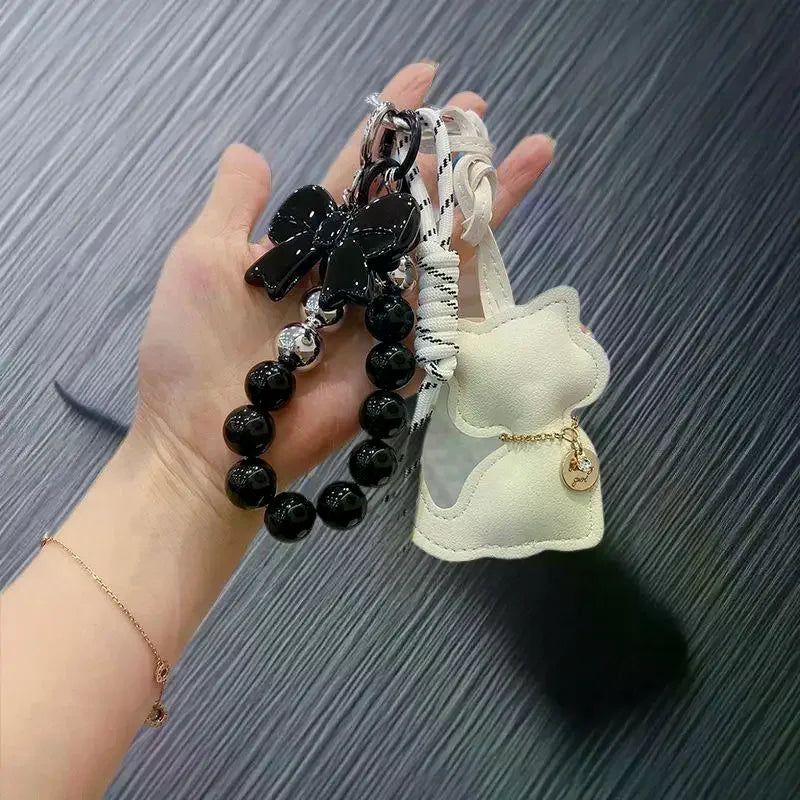 Black Cat Keychain Bag Charm Pendant | Cute Backpack Gift