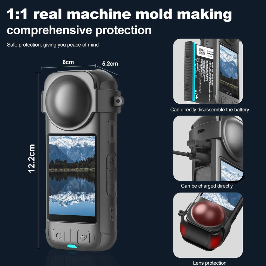 Insta360 X4 Accessories Kit – Lens Guards, Protector & Case