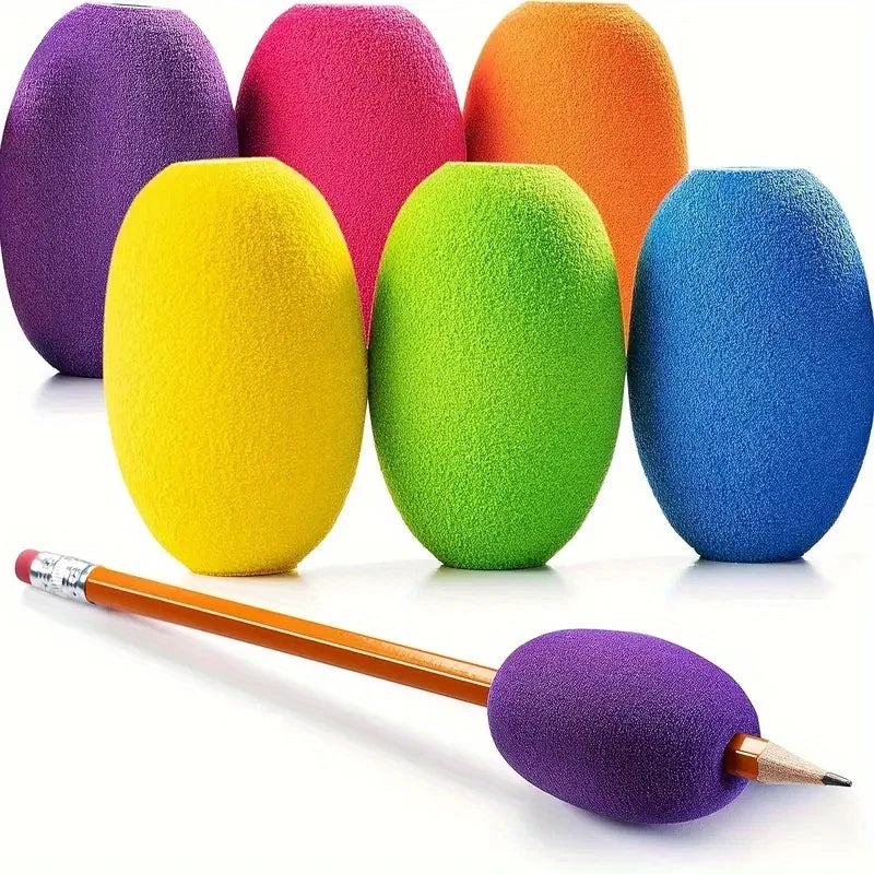 Soft Foam Pen Grip Holders – Non-Slip Ergonomic 6 & 12 Pack