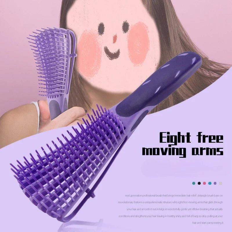 Scalp Massage Detangling Comb – Anti-Static & Knot Remover
