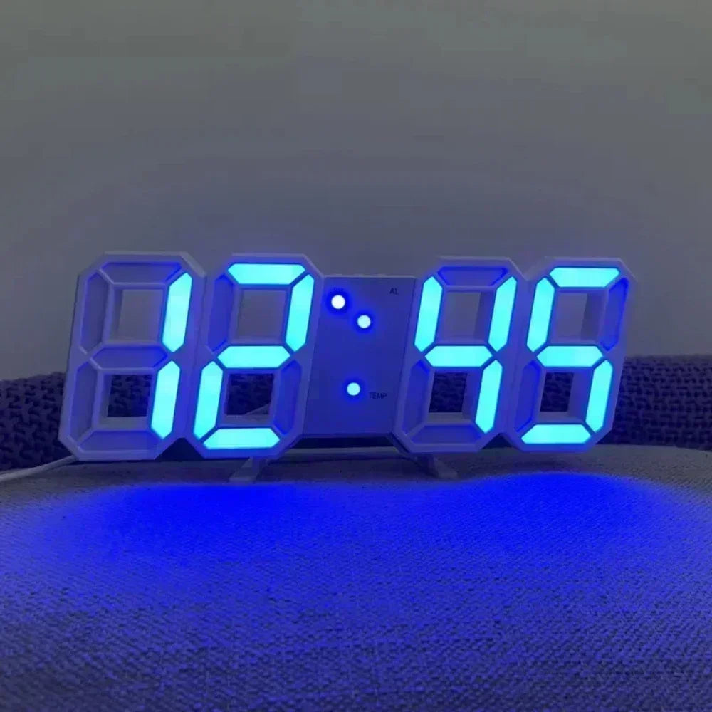3D LED Digital Alarm Clock – Desk & Wall Home Decor