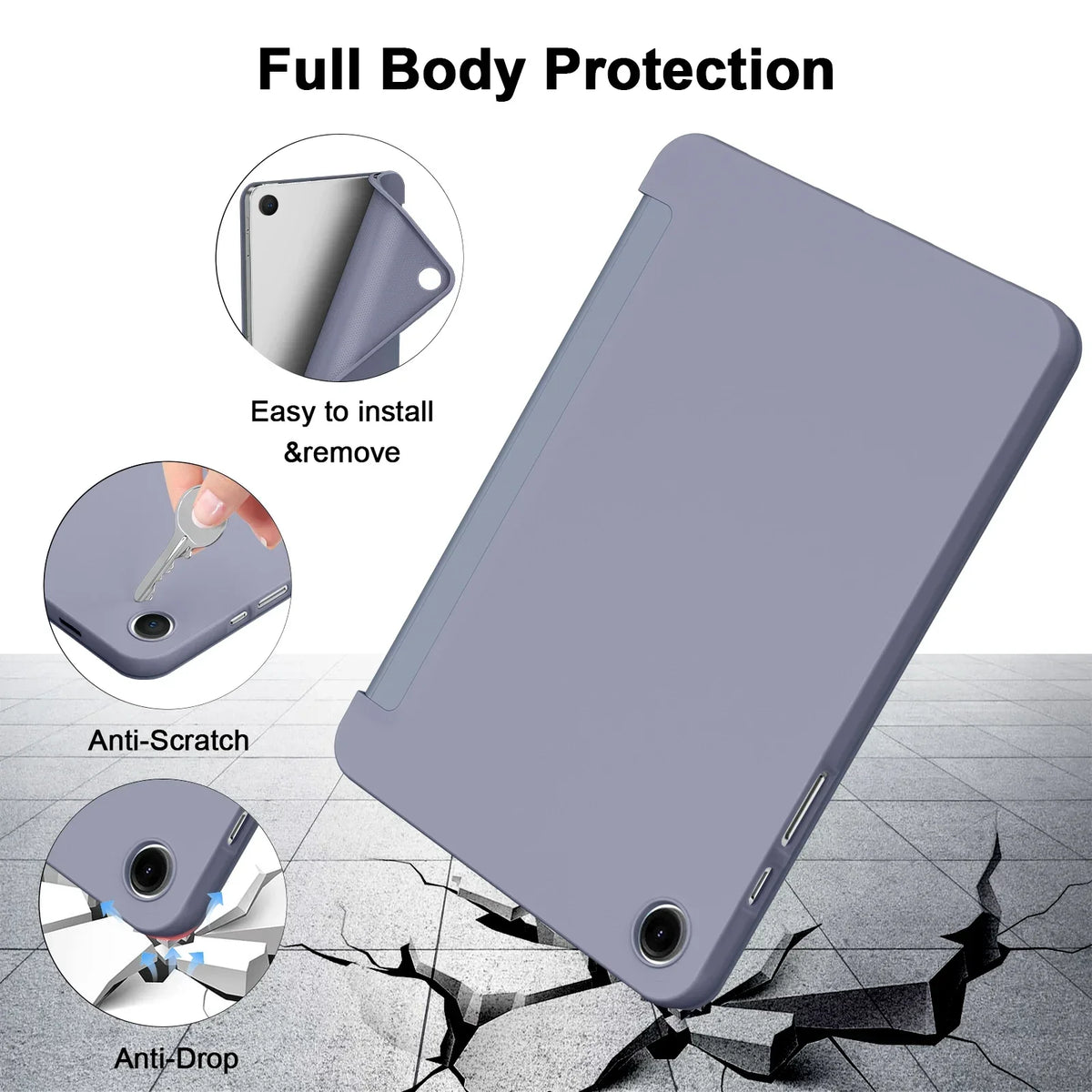 Samsung Galaxy Tab A9 Plus 11" 2023 Case – Tri-Fold Stand Cover