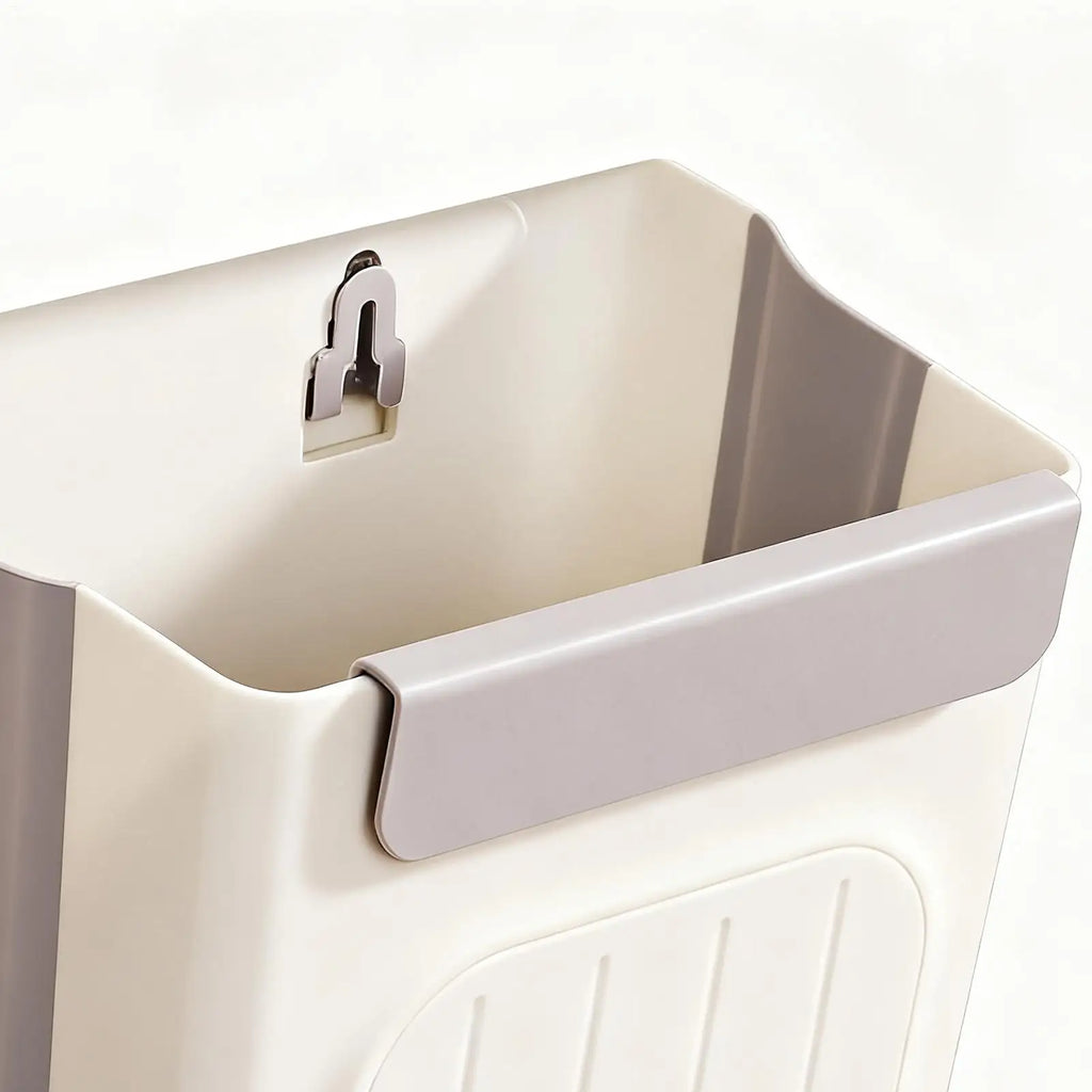 11L Foldable Wall Mounted Trash Can – Kitchen & Bathroom Bin