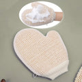 2-in-1 Cotton Linen Exfoliating Scrub Glove | Home Spa