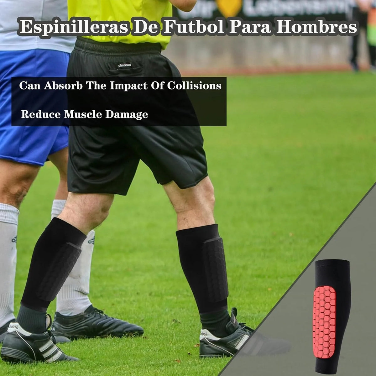 Soccer Shin Guards Calf Compression Sleeve | Youth & Adult