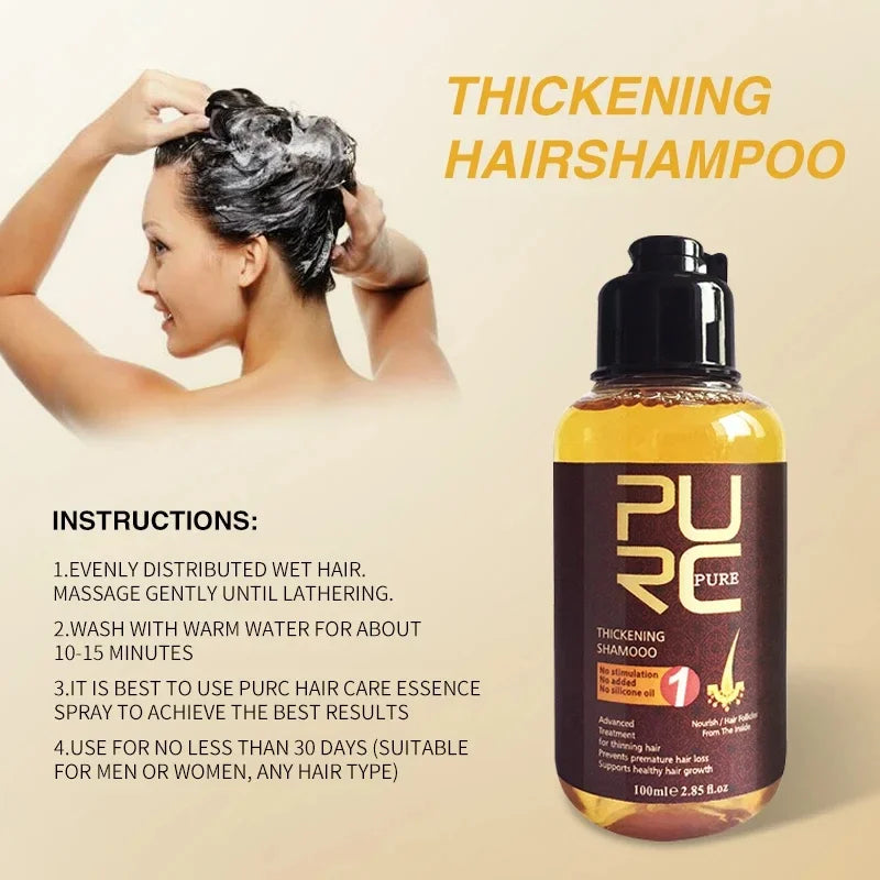 PURC Ginger Hair Growth Shampoo – Thickening & Nourishing 100ml