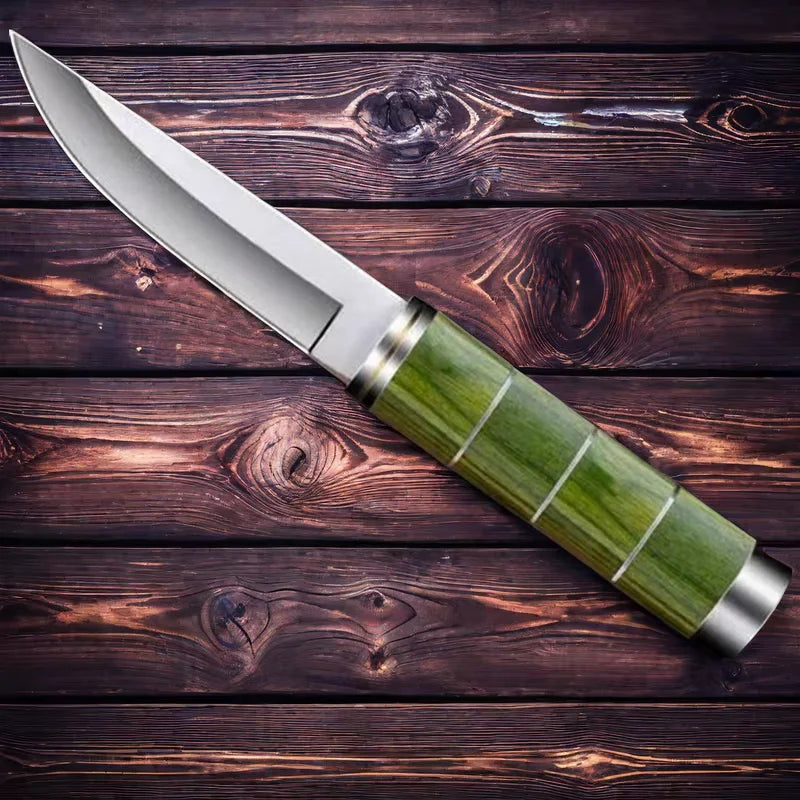 COOKCRAZE Portable Paring Knife – Steel & Pakka Wood Handle