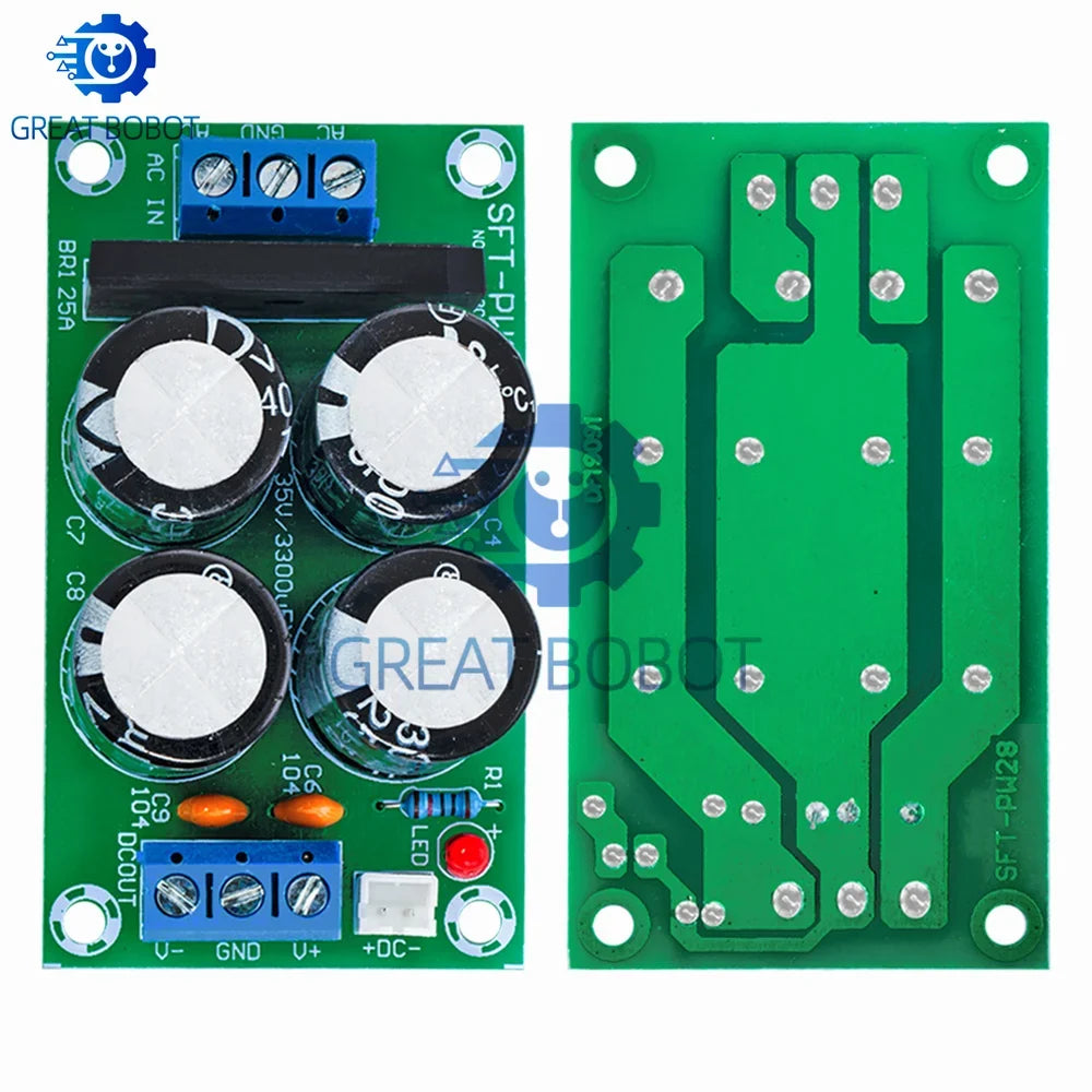 PW28 Dual Power Filter Amplifier Board 25A Rectifier DIY Kit