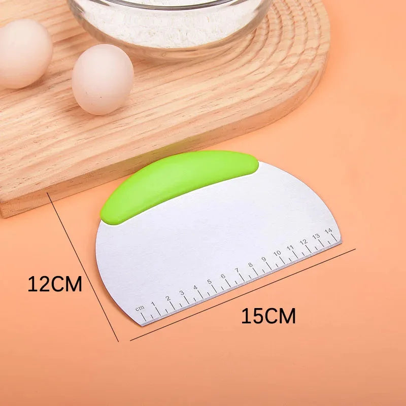 Stainless Steel Dough Scraper & Pastry Cutter | Kitchen Baking Tool