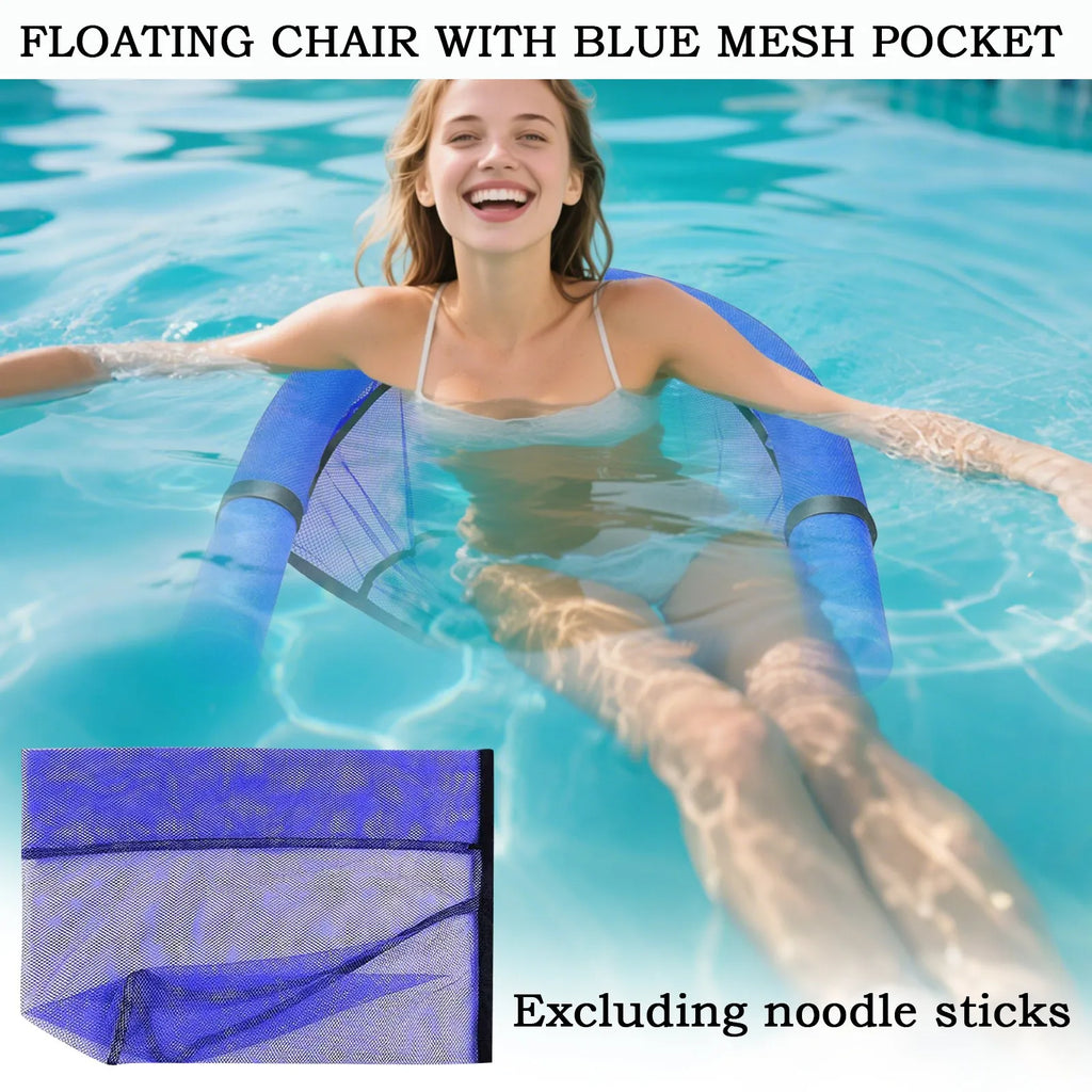 Inflatable Pool Float Chair Lounger | Mesh Hammock Seat