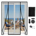Double Door Magnetic Screen Door | Self-Closing Fiberglass Mesh
