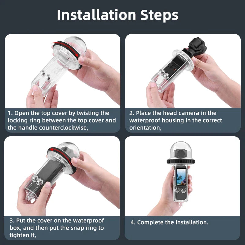 DJI Osmo Pocket 3 Waterproof Diving Case – 40M Protection