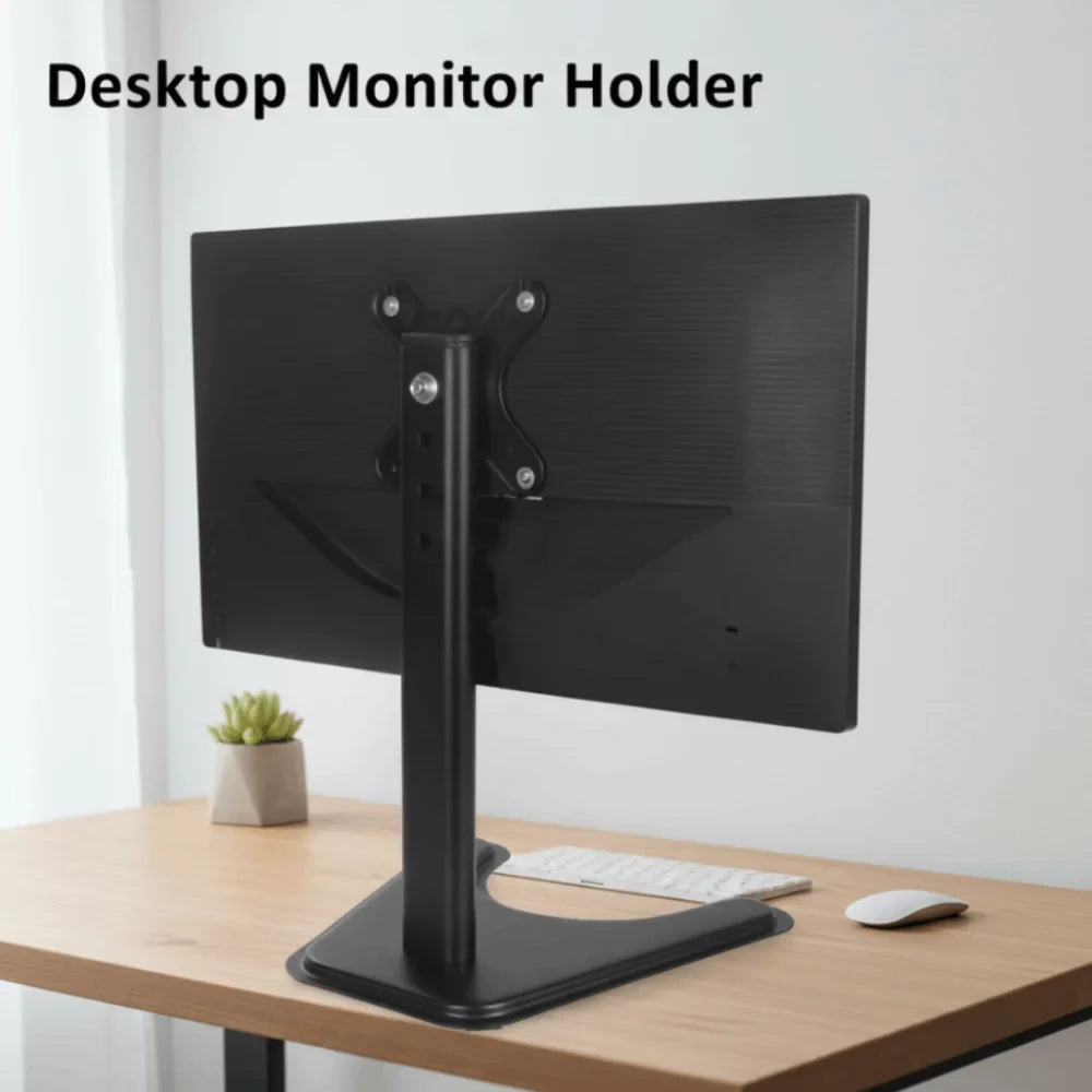 Adjustable Monitor Stand 14–32" | Metal Desktop Screen Riser