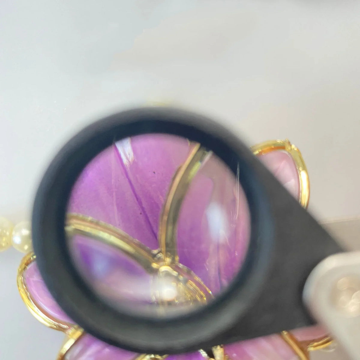 Double-Layer LED Loupe – High-Power Jewelry & Antique Magnifier