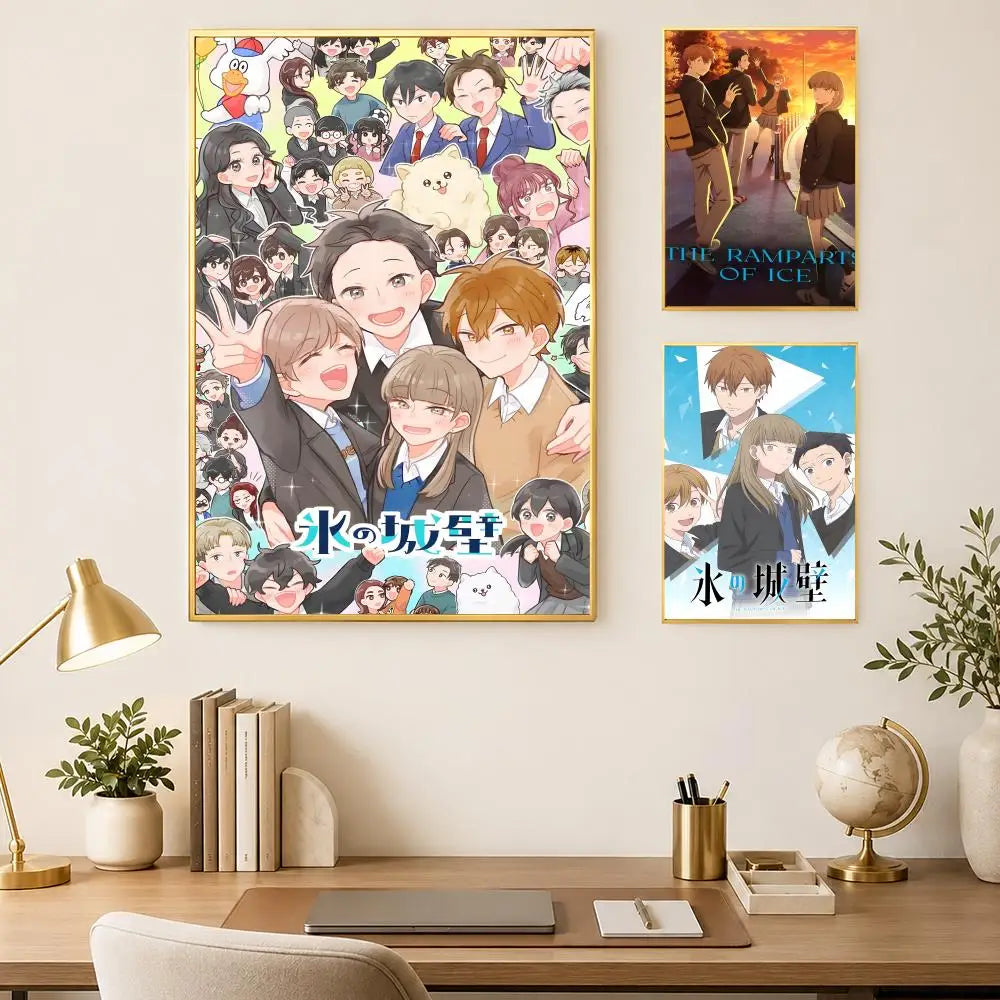 Anime Ramparts of Ice Self-Stick HD Poster – Waterproof Wall Art