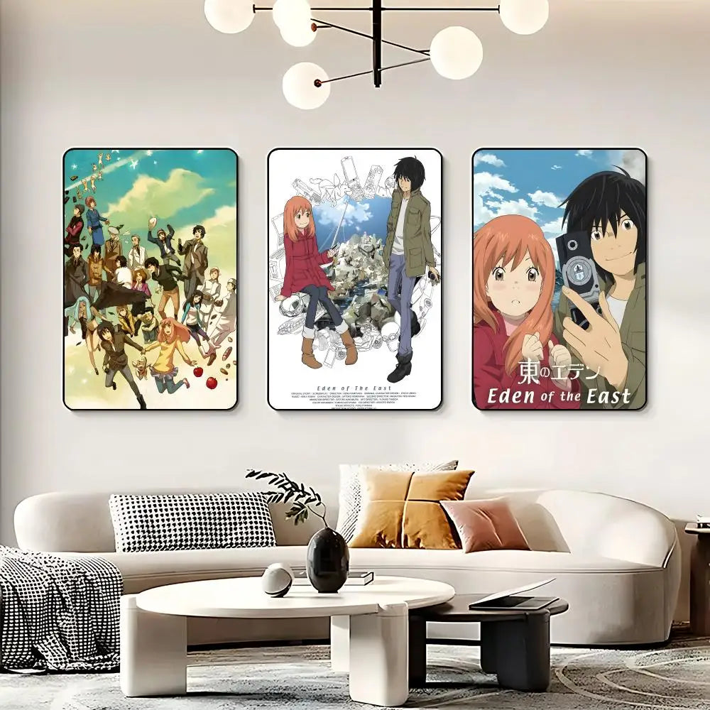 Eden of the East Anime Poster – HD Self-Adhesive Waterproof Wall Art