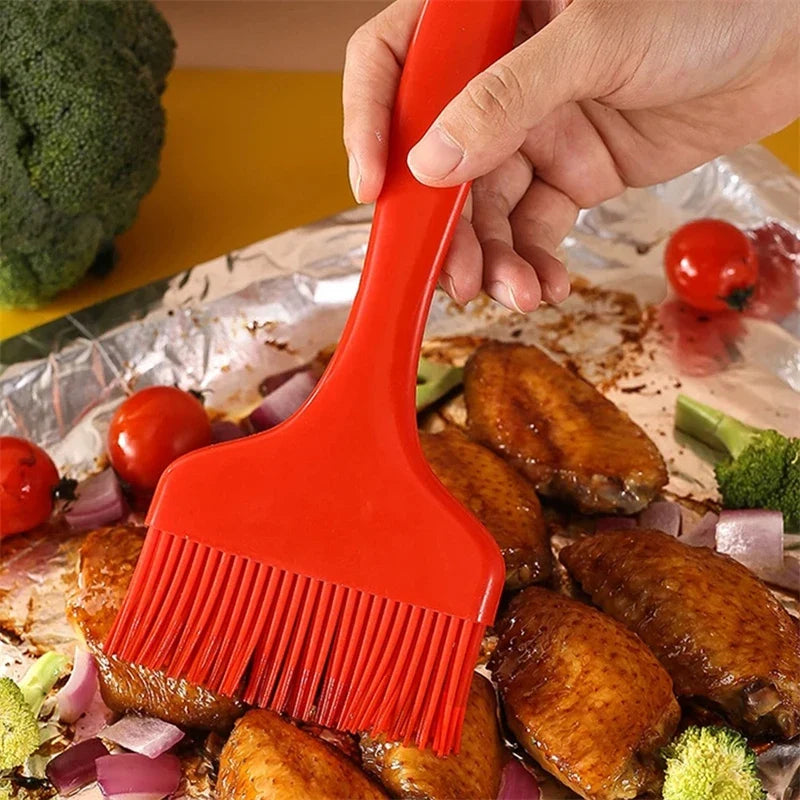 Silicone BBQ Basting Brush – Heat Resistant, Food-Grade Oil Brush