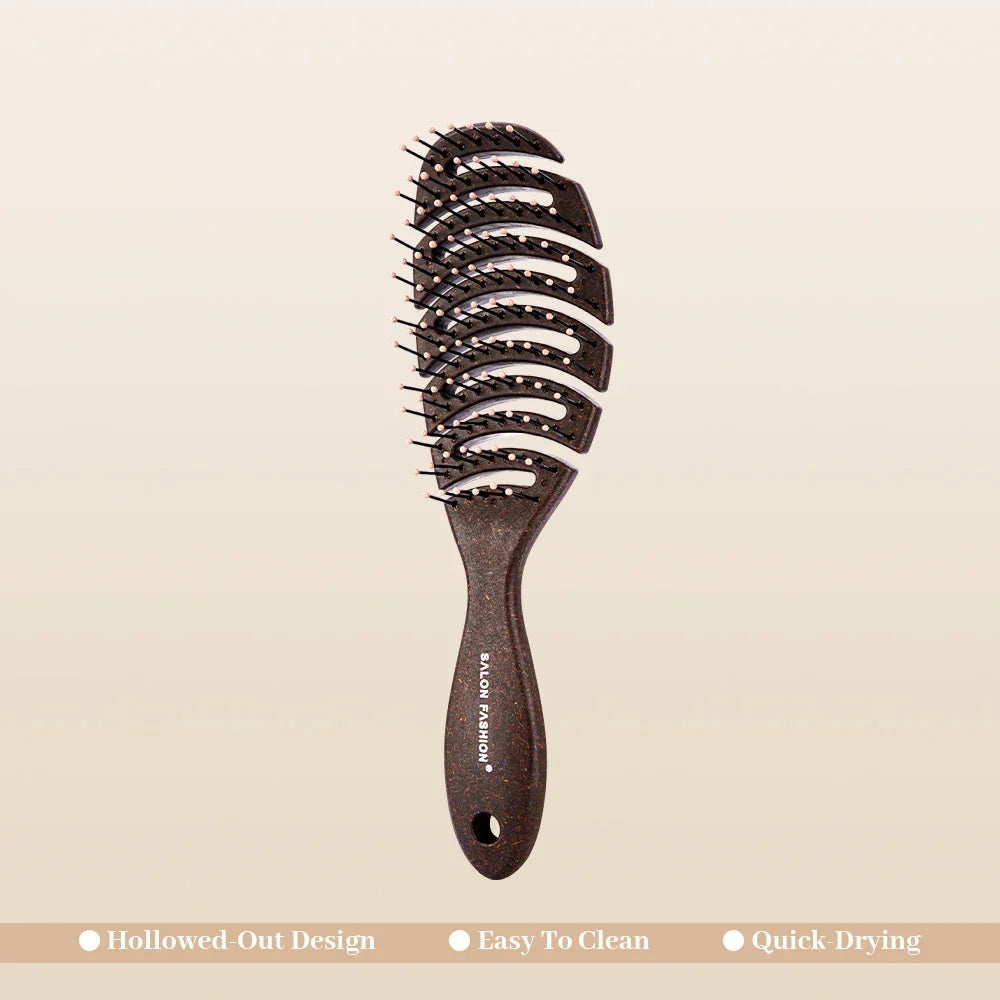 Hollow Anti-Static Hair Brush – Detangling Scalp Massage Comb
