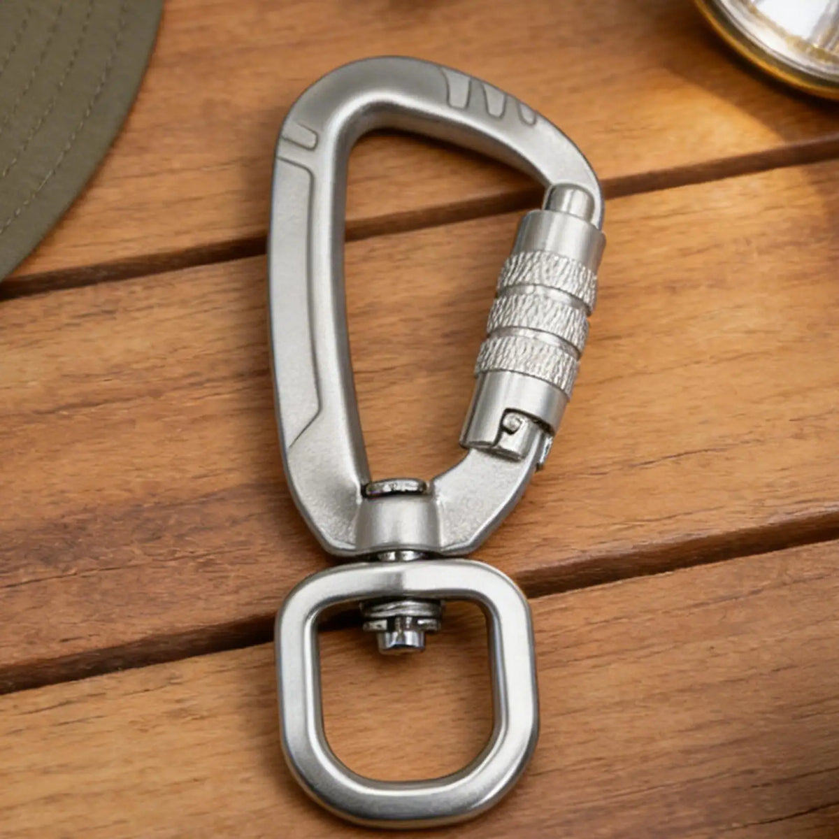Aluminum Alloy Swivel Carabiner D-Ring Clip | Camping Hiking