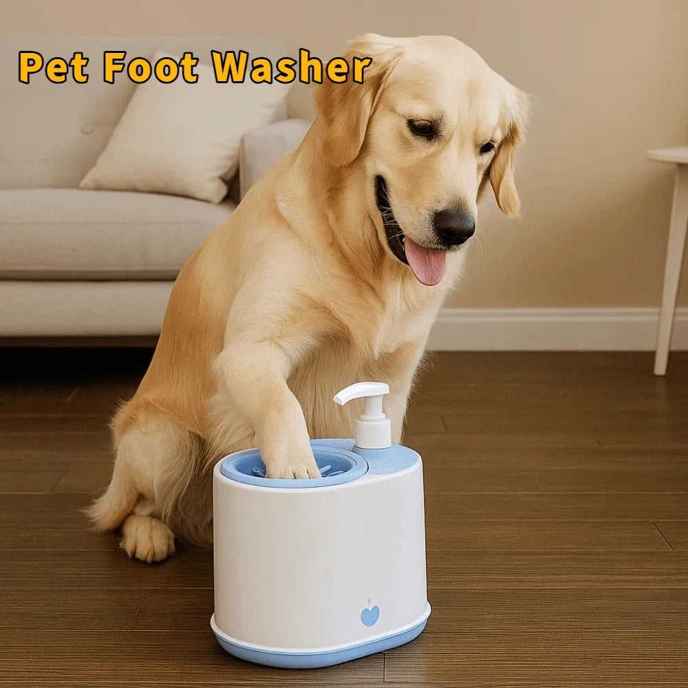 2-in-1 Pet Paw Washer Cup with Soap Dispenser | Dog Paw