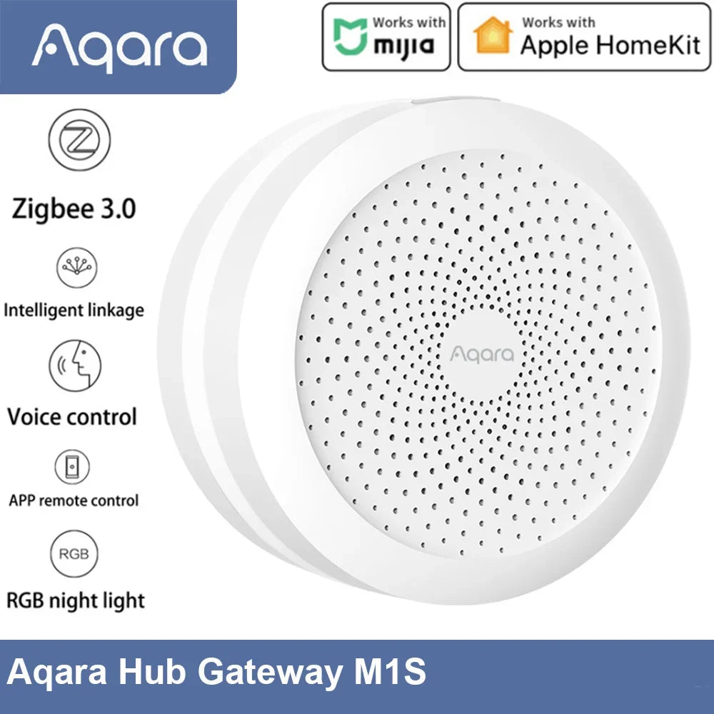 Aqara Smart Home Kits Zigbee Gateway Hub M1S Wireless Switch Lamp