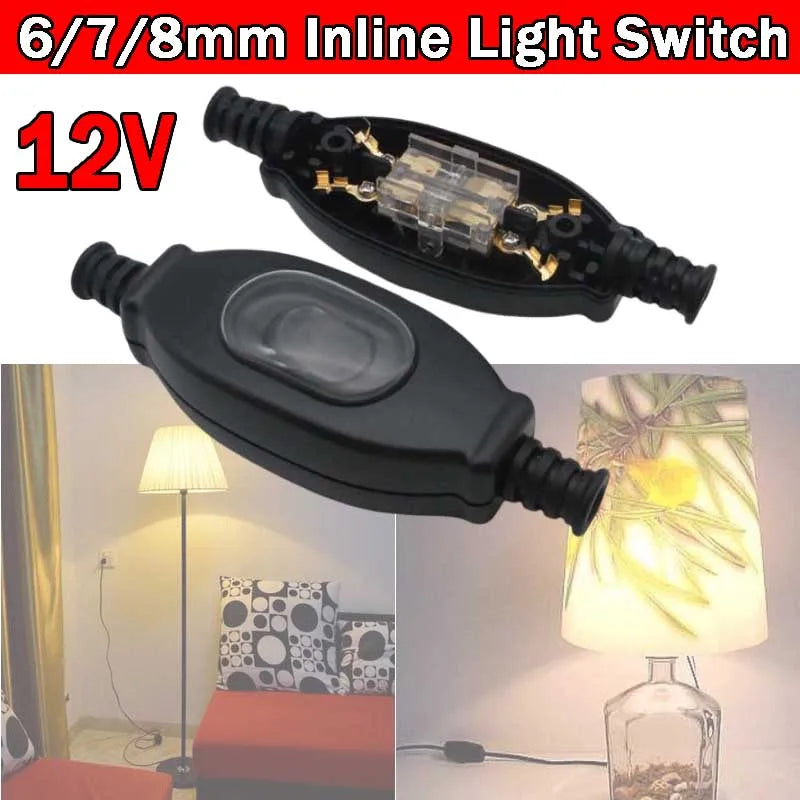 6 7 Inline Light Switch 12V CARAVAN CAMPER 4WD Line Waterproof