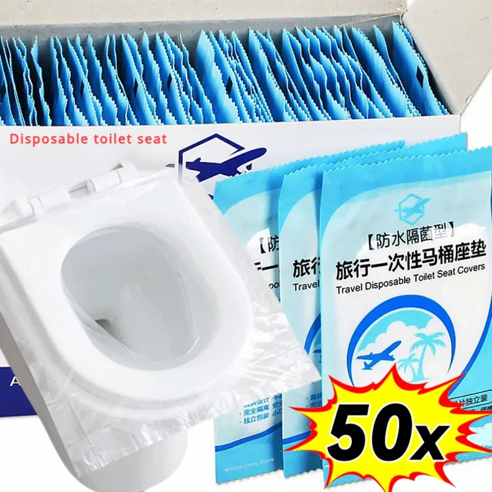 Disposable Toilet Seat Covers – Waterproof PE Travel Pack