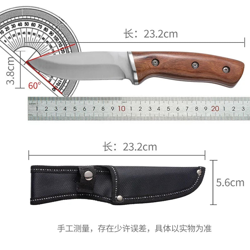 Handmade Forged Boning Knife – Stainless Steel & Rosewood Handle