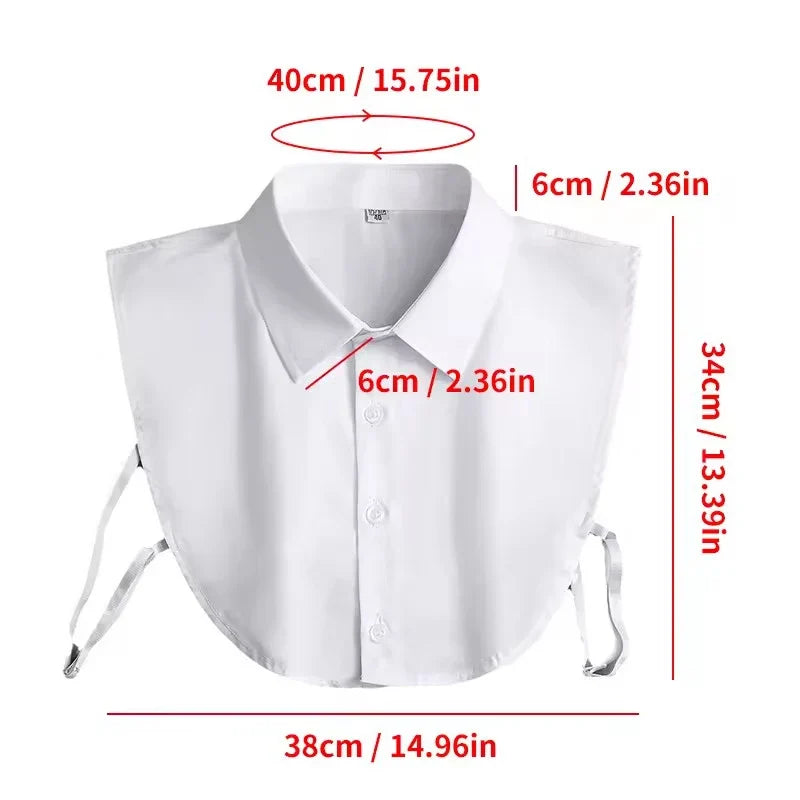 Detachable Fake Collar – False Half Shirt Collar for Men & Women