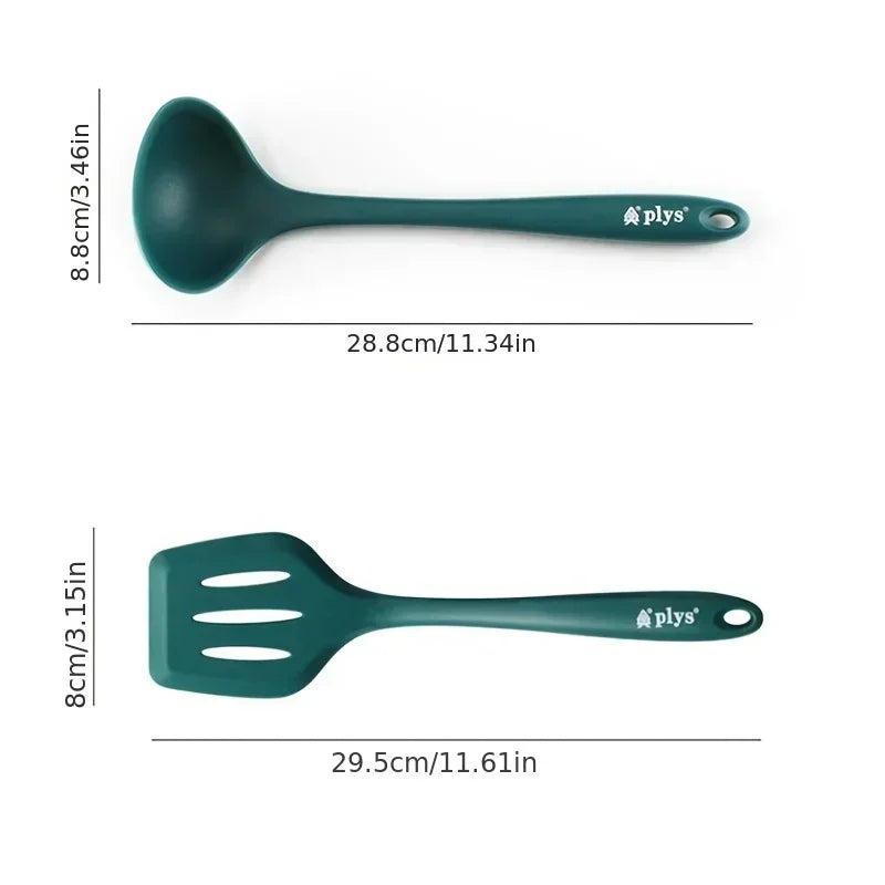 PLYS 5-Piece Silicone Spatula Cooking Utensil Set