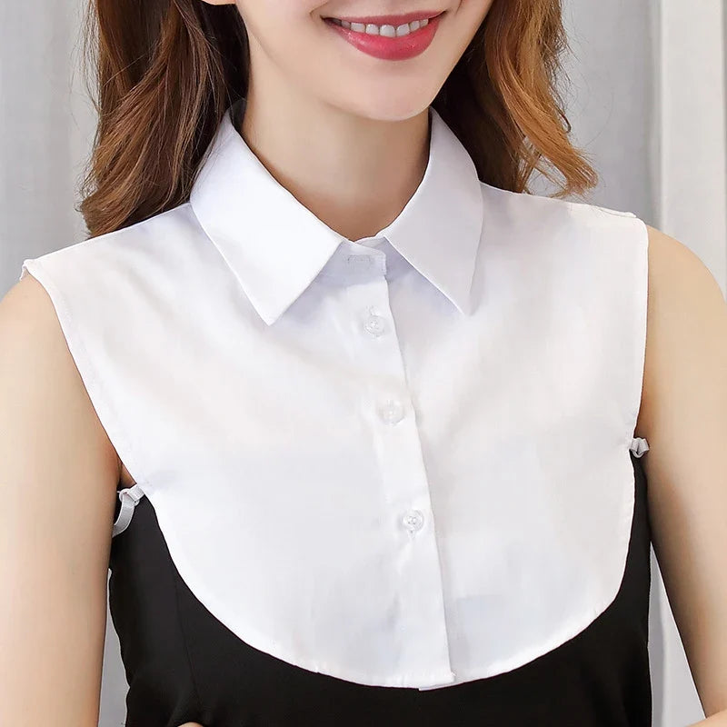 Detachable Fake Collar for Women – Cotton Lapel Insert