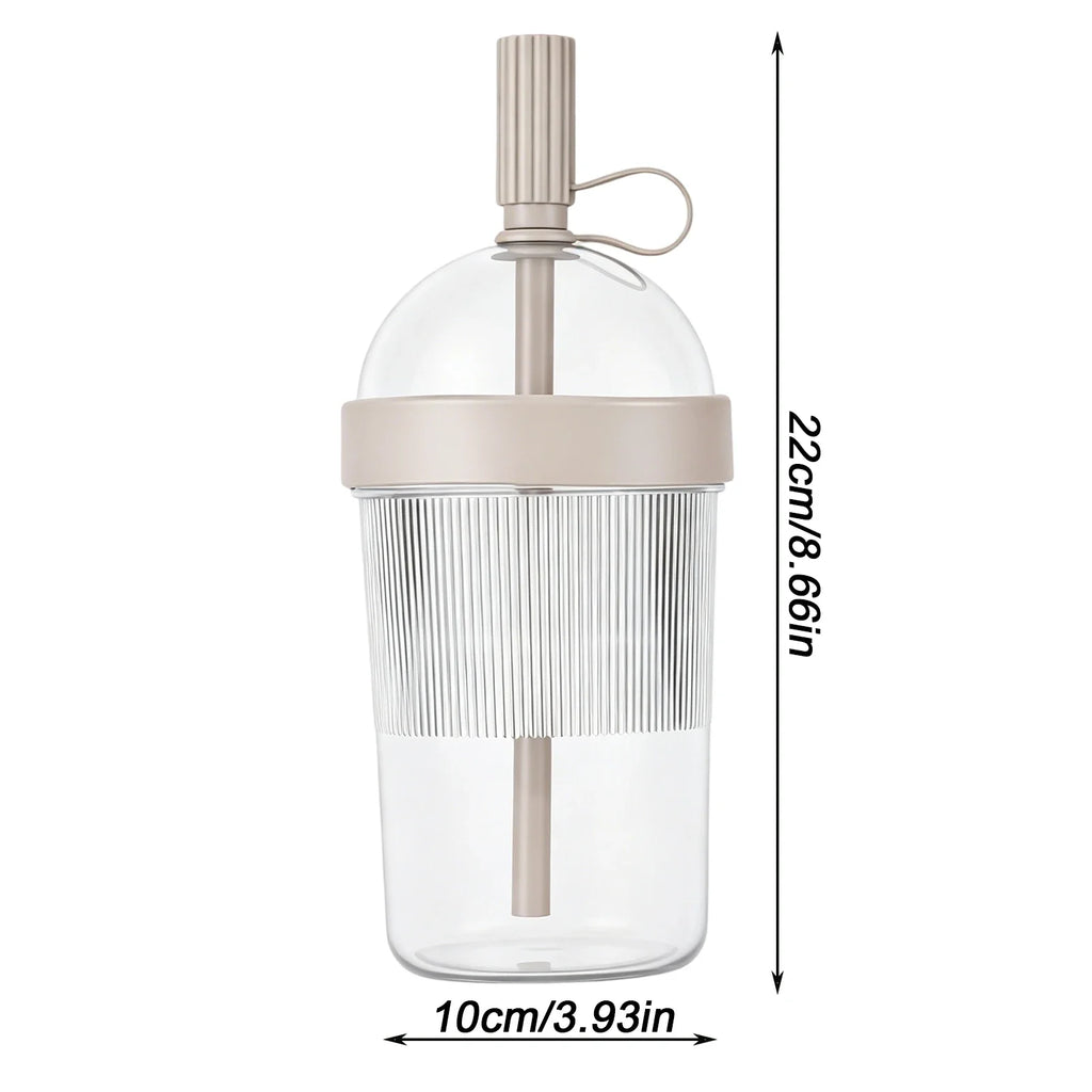17oz Reusable Travel Coffee Mug with Lid & Straw
