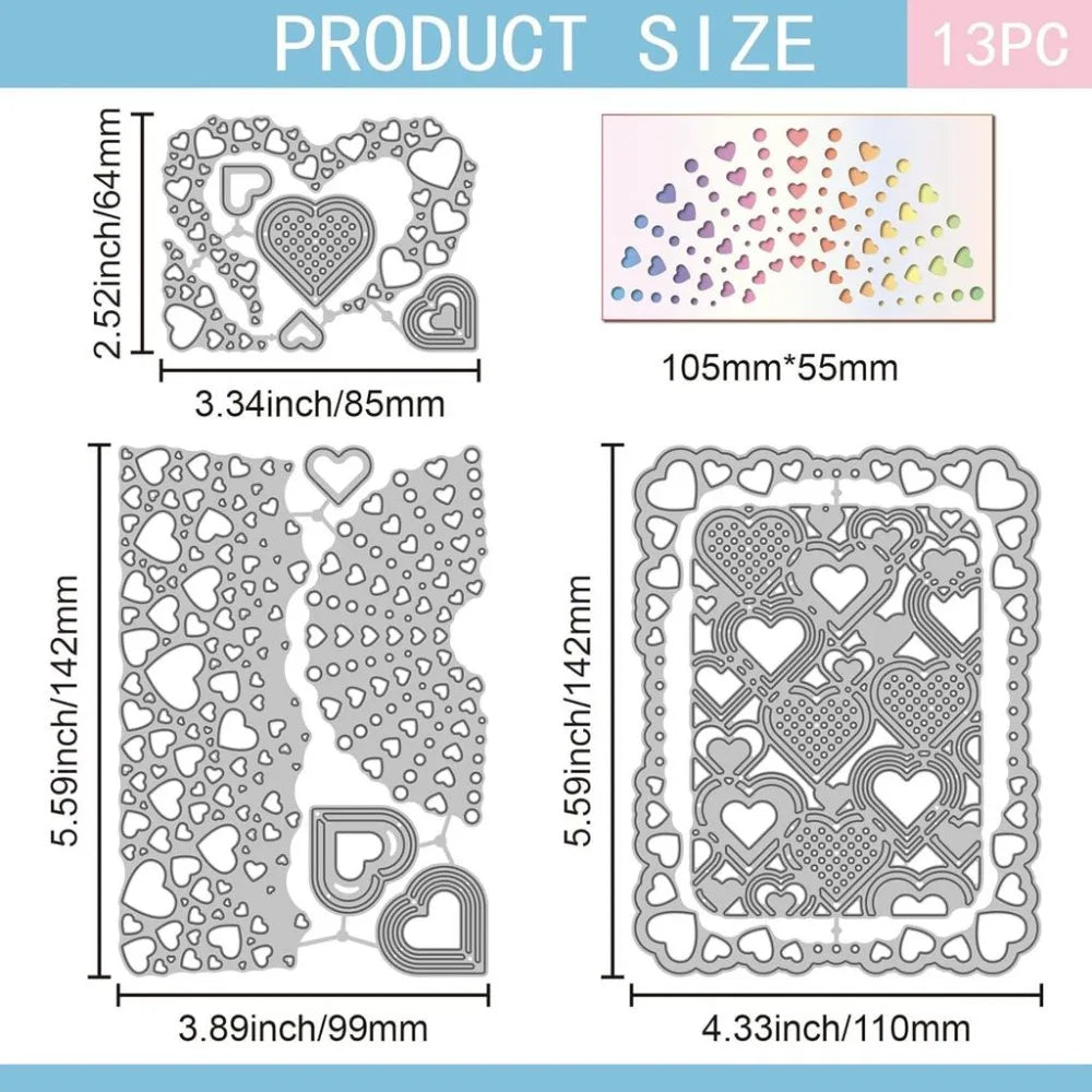 Love Frame Metal Cutting Dies Set – Scrapbooking & Cards