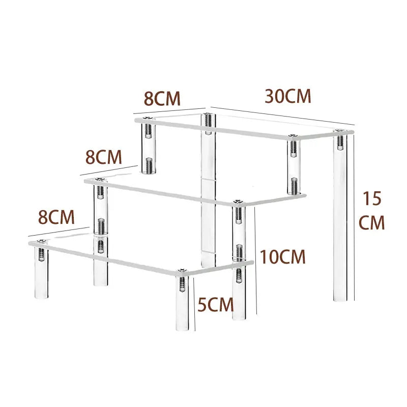 Acrylic Multi-Layer Ladder Display Stand | Dessert & Dolls