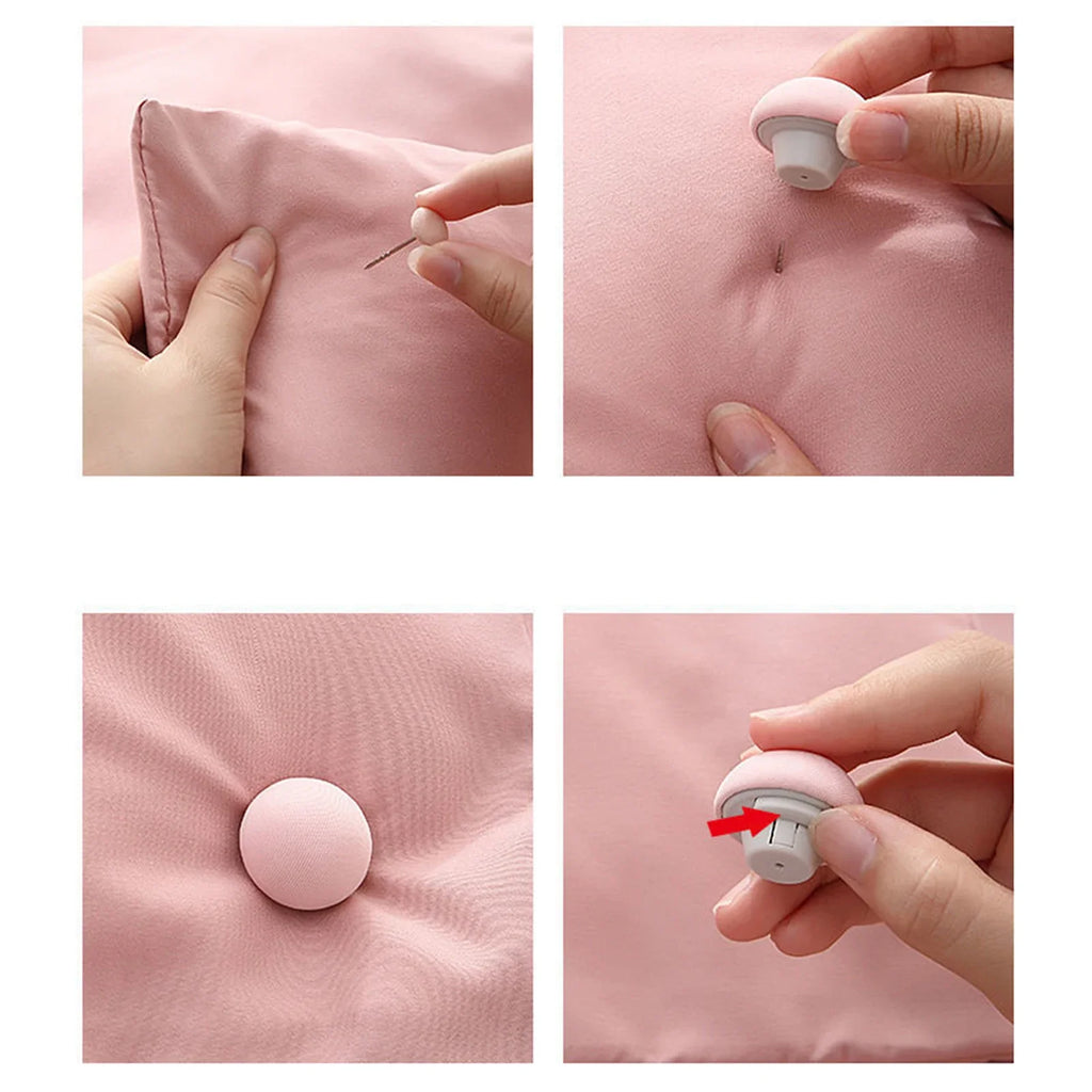 12-Pack Anti-Slip Duvet Cover Clips & Bedding Corner Pins