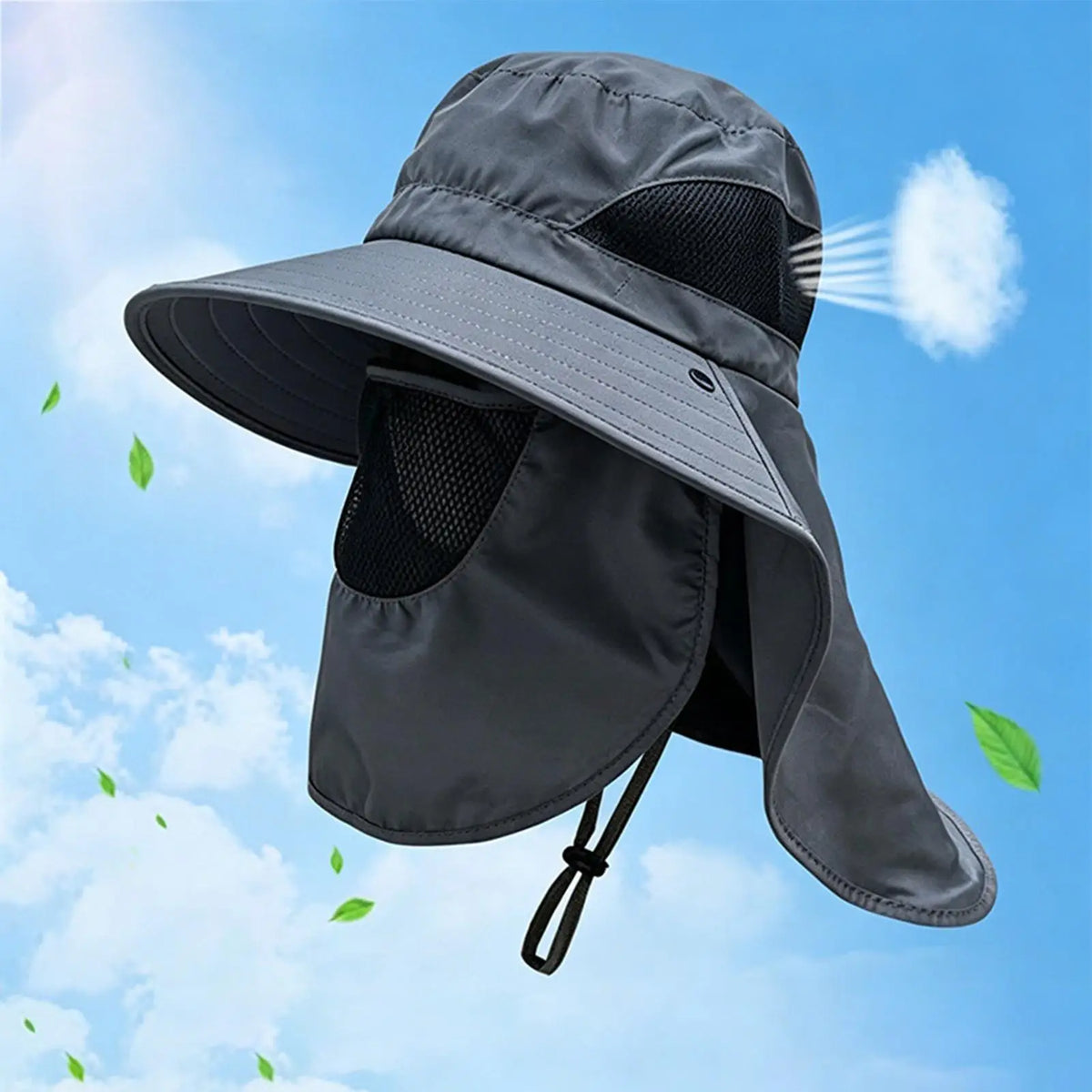 UPF 50+ Fishing Hat | Wide Brim Neck Flap Sun Hat