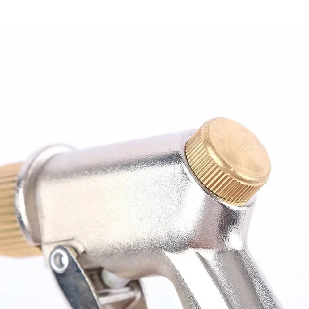 Pressure Water Spray Gun Metal Brass Nozzle Garden Hose Pipe Lawn Car